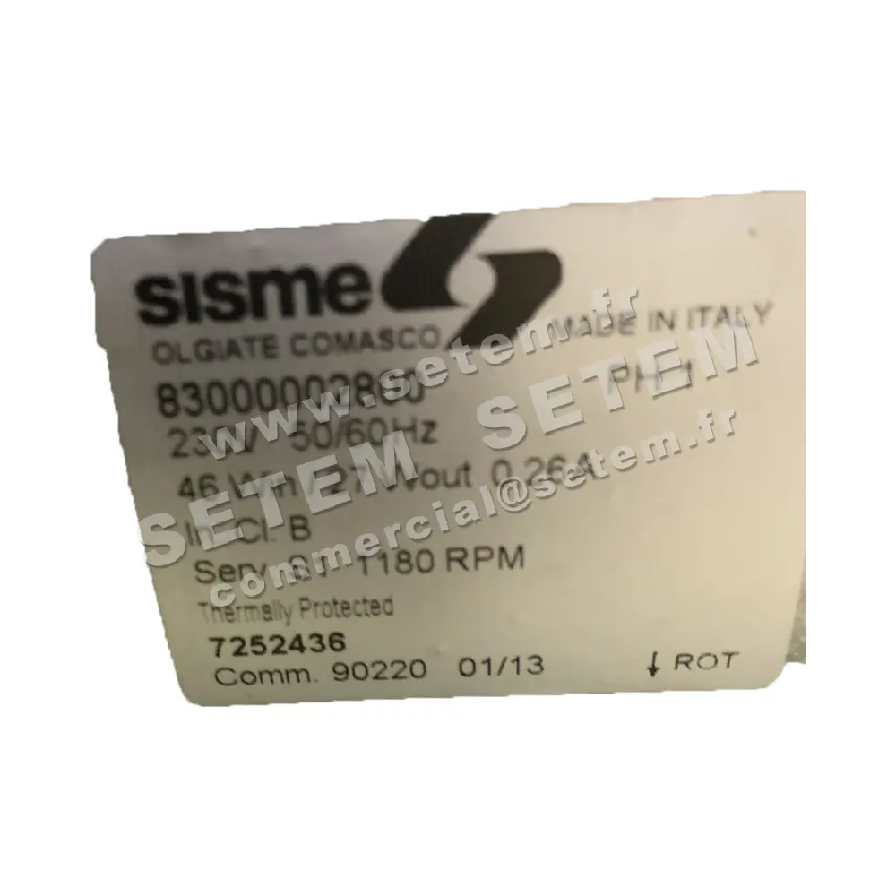 6185002800-MOTEUR SISME 83000002800 "7252436"