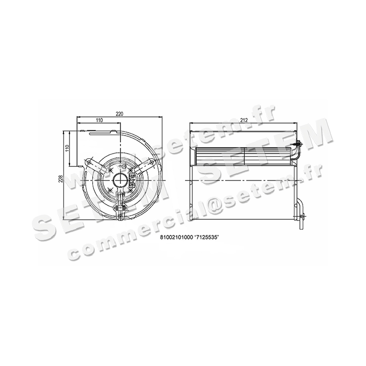 6185005211-VENTILATEUR SISME 81002101000 "7125535" 4