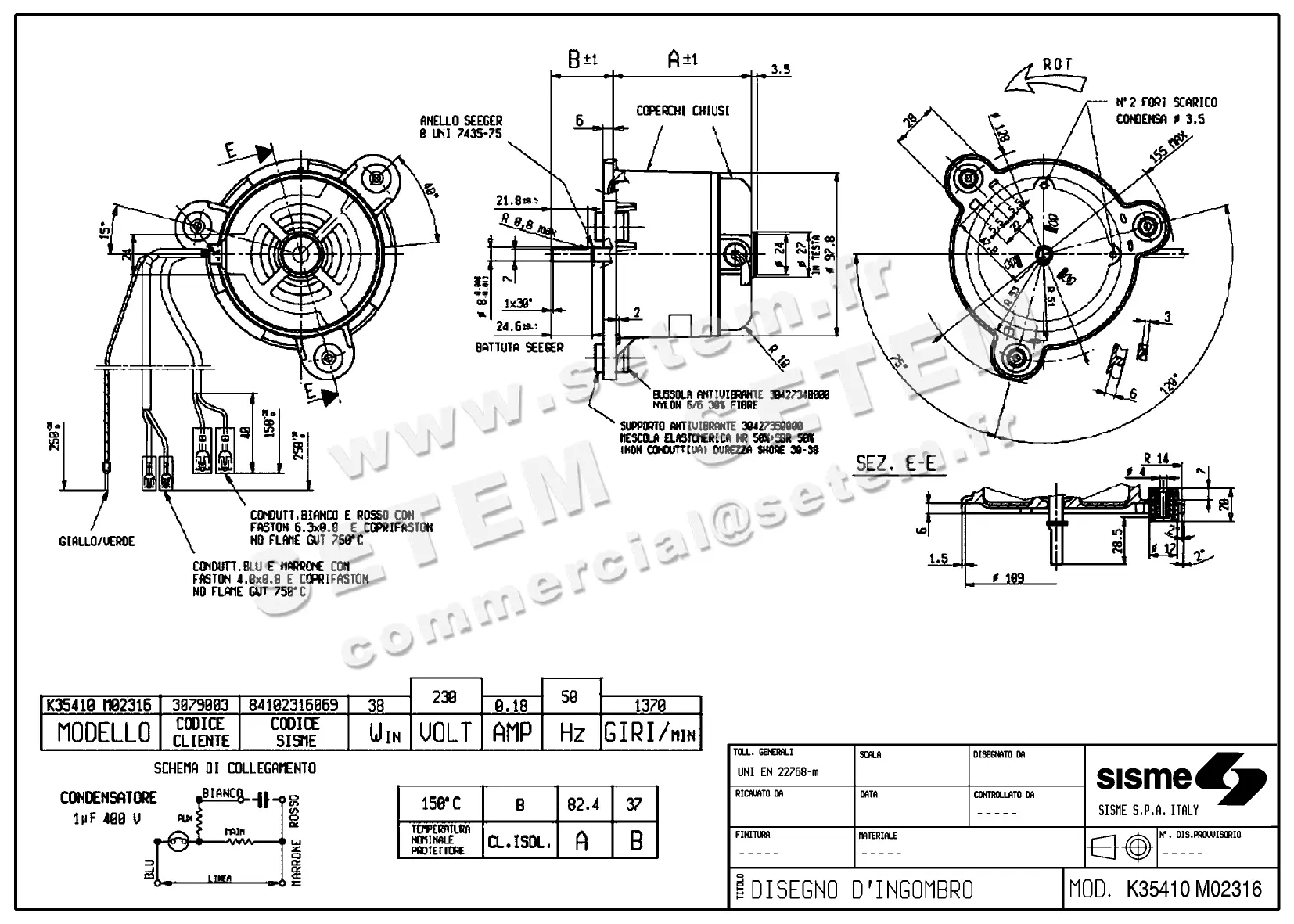 6185005294-MOTEUR SISME K35410M02316 3