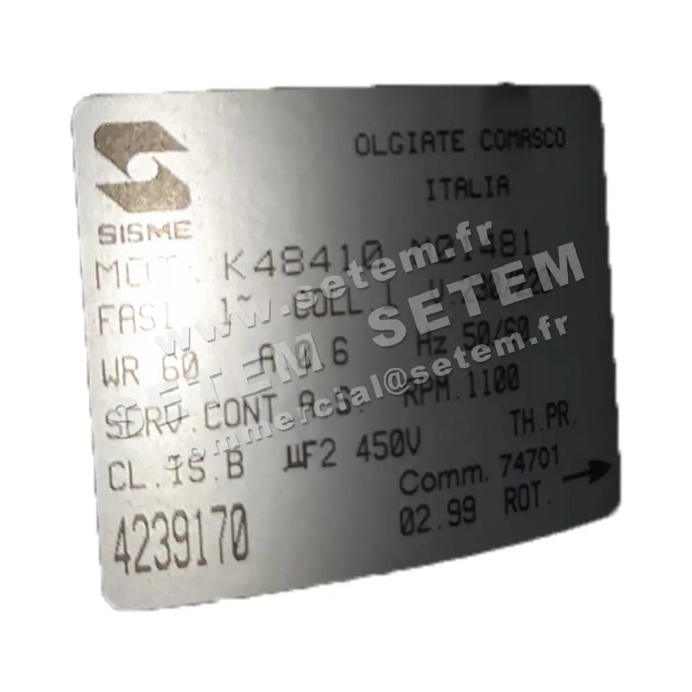 6185007941-MOTEUR SISME K48410M01481 "70670272.001" 2