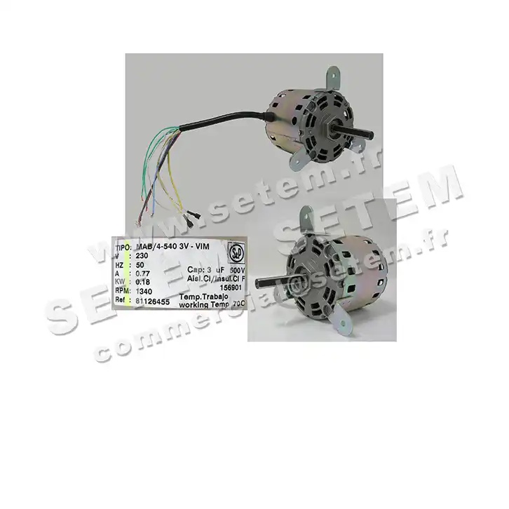 6194000010-MOTEUR SP MAB/4.540/3V 180W 4P M230V 3V *156901* 8