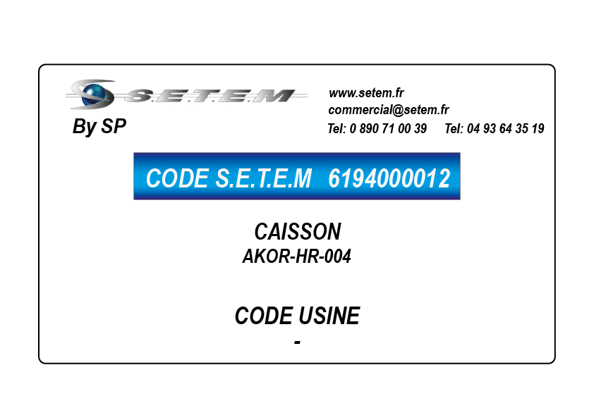 CAISSON AKOR-HR-004
