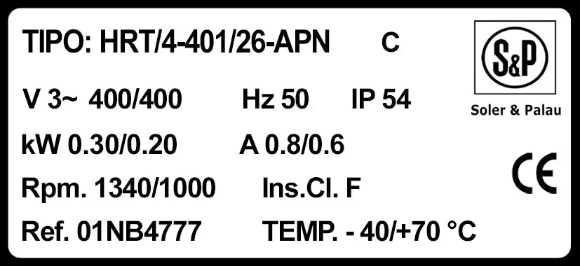 6194000057-VENTILATEUR S&P HRT/4.401/26.APNC 2