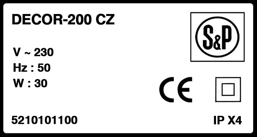 6194000111-VENTILATEUR SP DECOR-200CZ 2