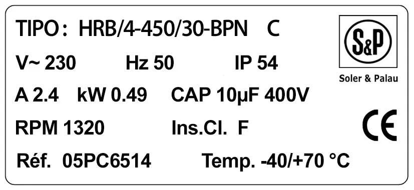 6194000393-VENTILATEUR SP HRB/4.450/30.BPNC 2