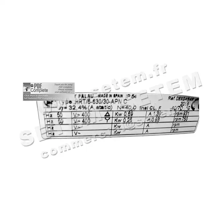 6194000548-VENTILATEUR S&P HRT/6.630.30.APNC 2