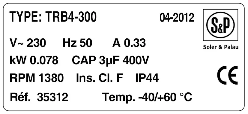 6194000679-VENTILATEUR SP TRB/4.300 2