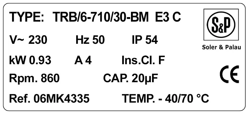 6194000695-VENTILATEUR SP TRB/6.710/30BM 2