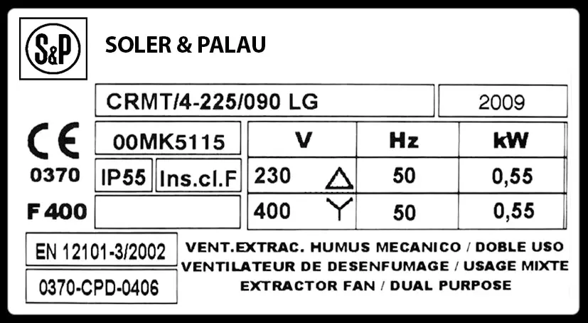 6194000715-VENTILATEUR SP CRMT/4.225/90LG 0.55KW 2