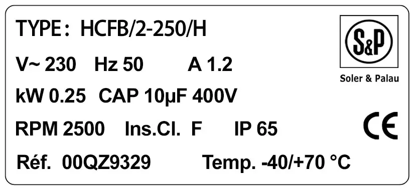 6194000724-VENTILATEUR SP HCFB/2.250/HA 2
