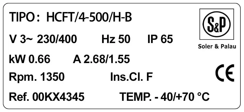6194000797-VENTILATEUR SP HCFT/4.500/HB 2