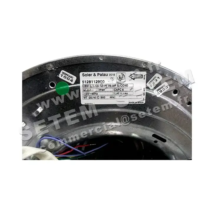 6194000913-VENTILATEUR S&P CBM9/7B9 122W 6P M230V 3V *5128112900* 5