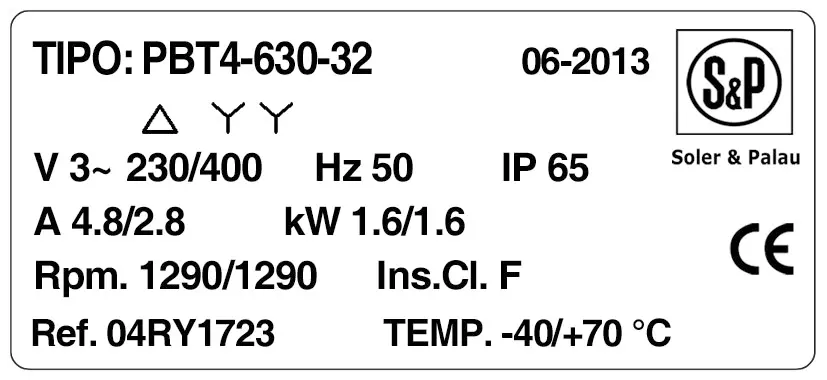 6194000919-VENTILATEUR SP PORTABLE PBT/4.630/32 2