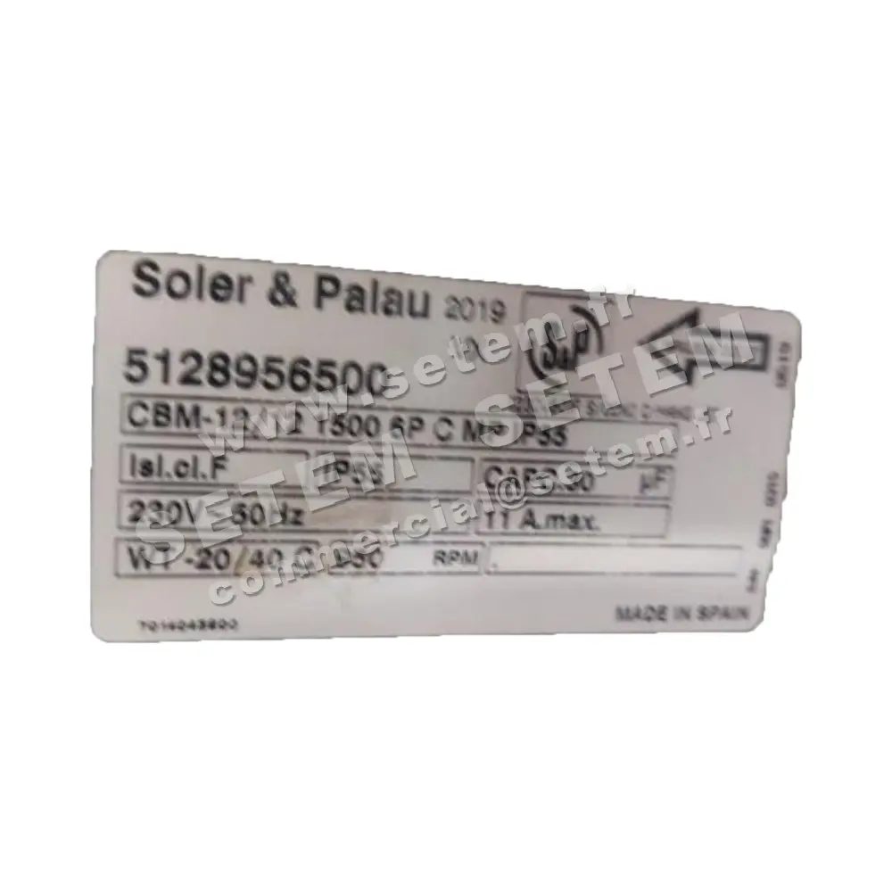 6194001502-VENTILATEUR SP CBM-12/12 1500W 6P M230V 1V *5128956500*