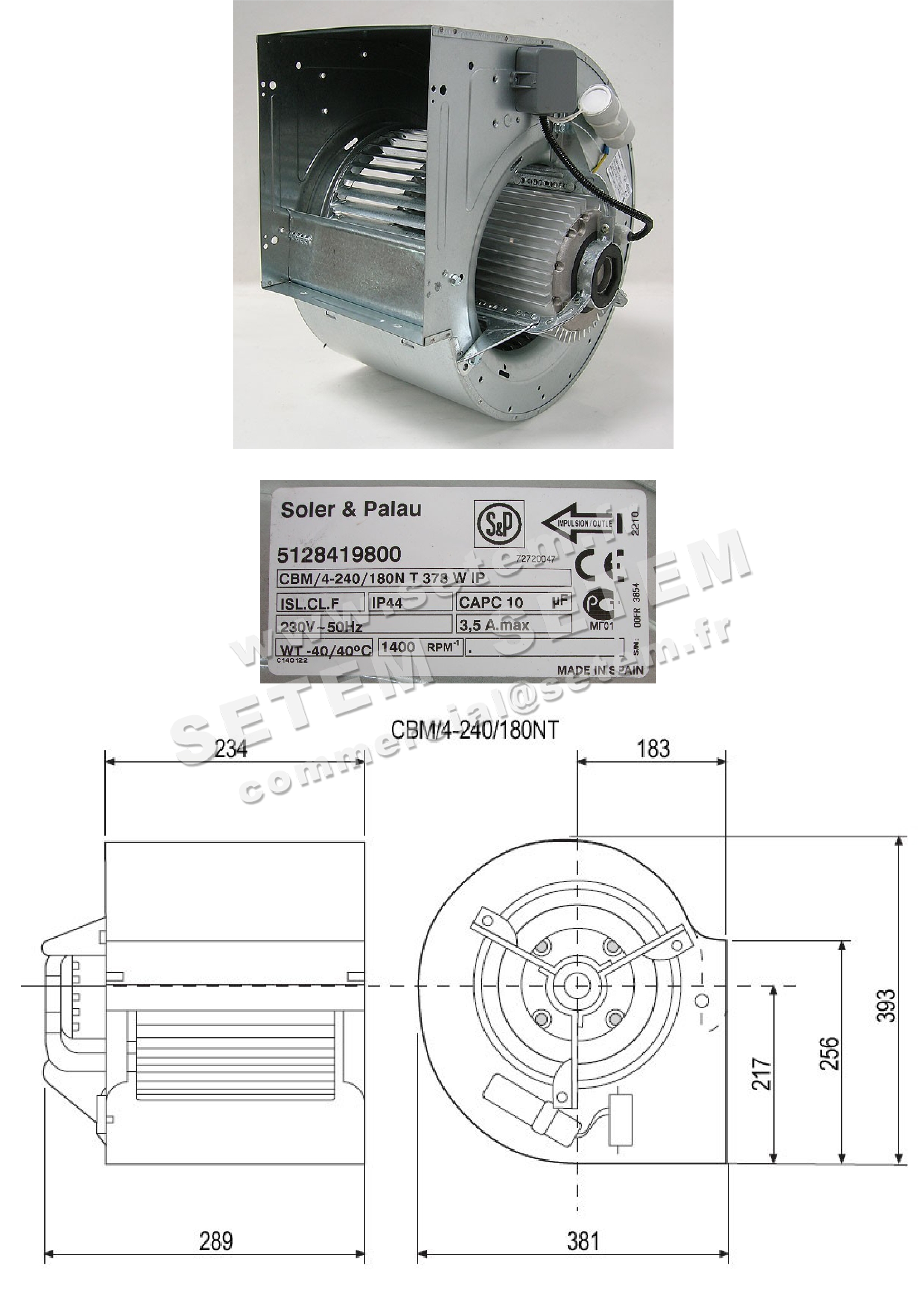 6194002030-VENTILATEUR SP CBM/4.240/180NT MAB/4.560 9073002700 *5128419800* 5
