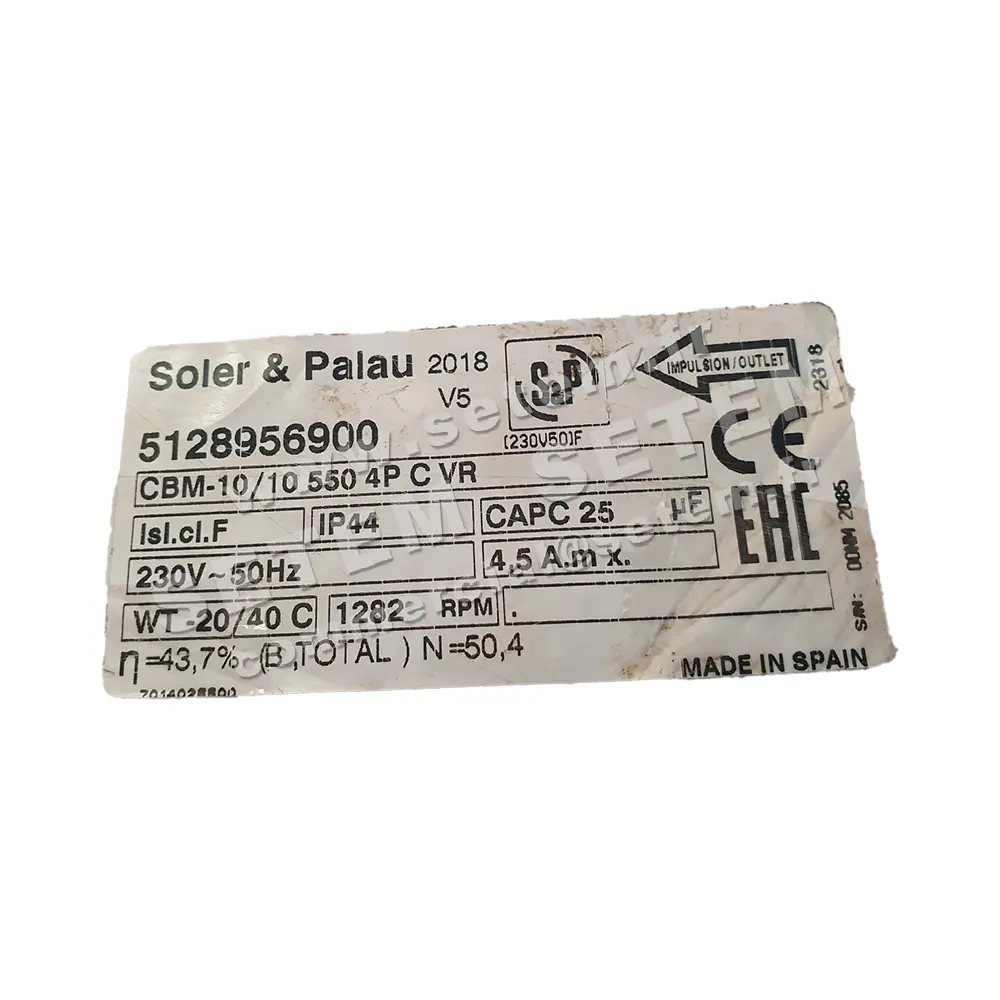 6194005236-VENTILATEUR SP CBM-10/10 550W 4P M230V 1V *5128956900*