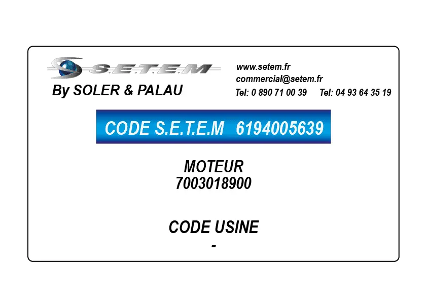 6194005639-MOTEUR SP 7003018900