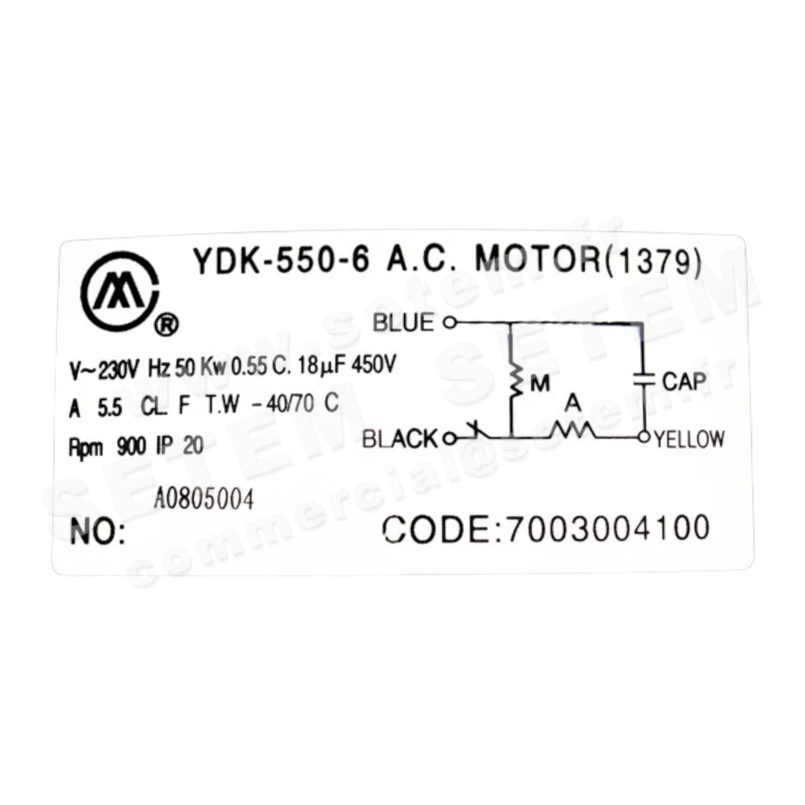 6194005881-VENTILATEUR SP CBM.270/270N 550W 4P M230V 1V YDK550.6 *5128163200* 3