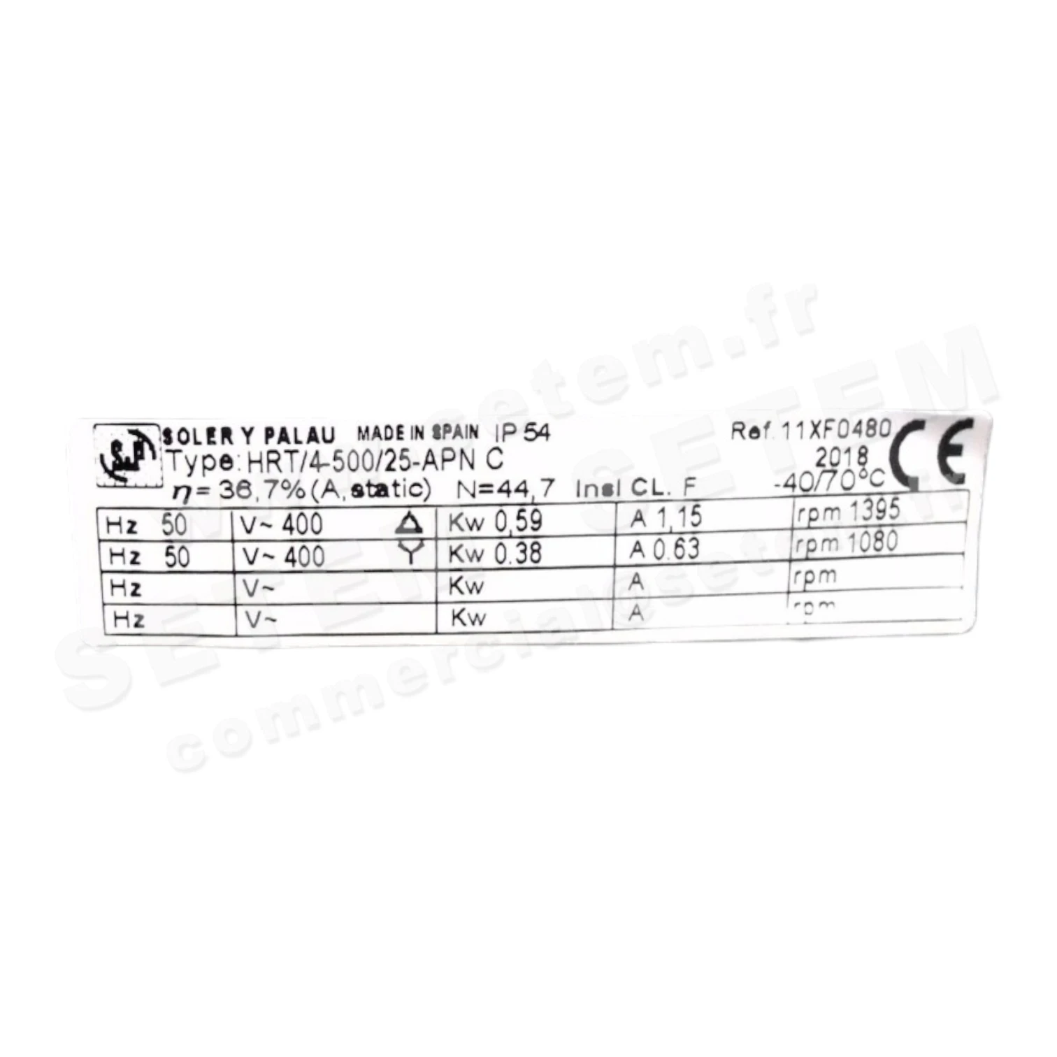 6194006250-VENTILATEUR SP HRT/4.500/25.APNC 2