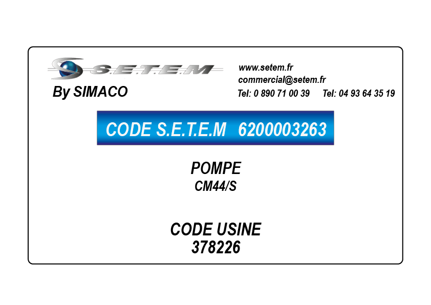 POMPE CM44/S *378226*
