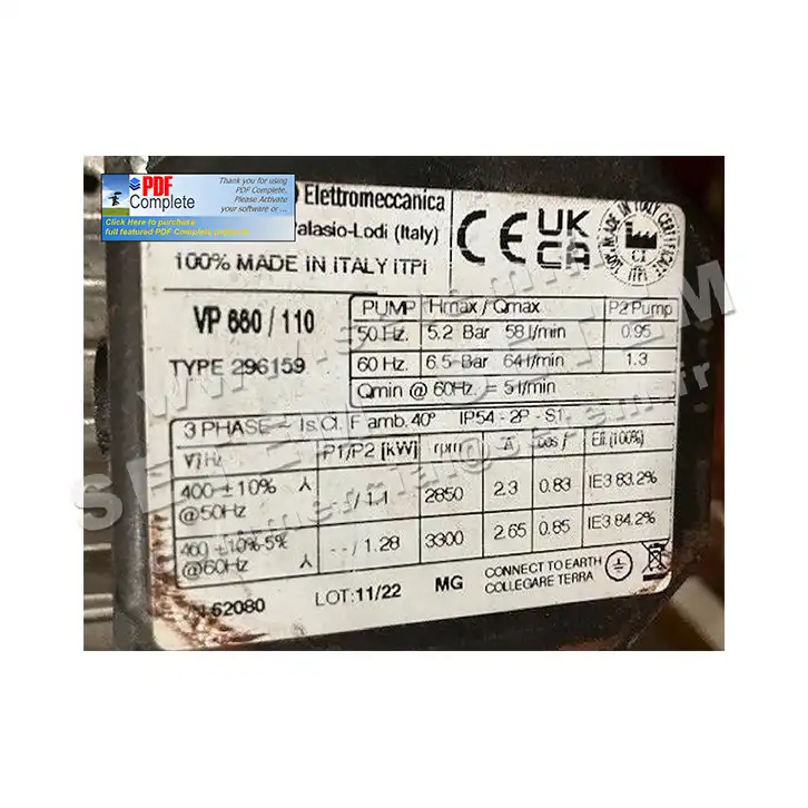 POMPE VP660/110 *296159*
