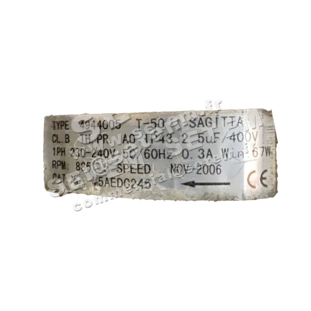 6212000500-MOTEUR SAGITTA 4944005 "M5AEDC245"