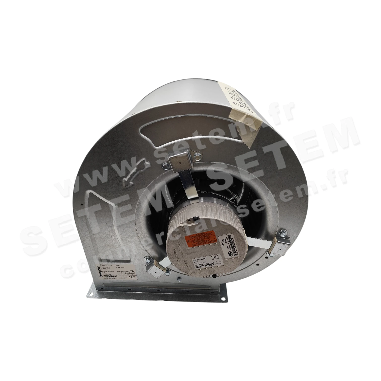 6215500043-VENTILATEUR SWEGON DD10-10TAC3/4 137045 +BR +SUPPORT AXE MOTEUR *721142*