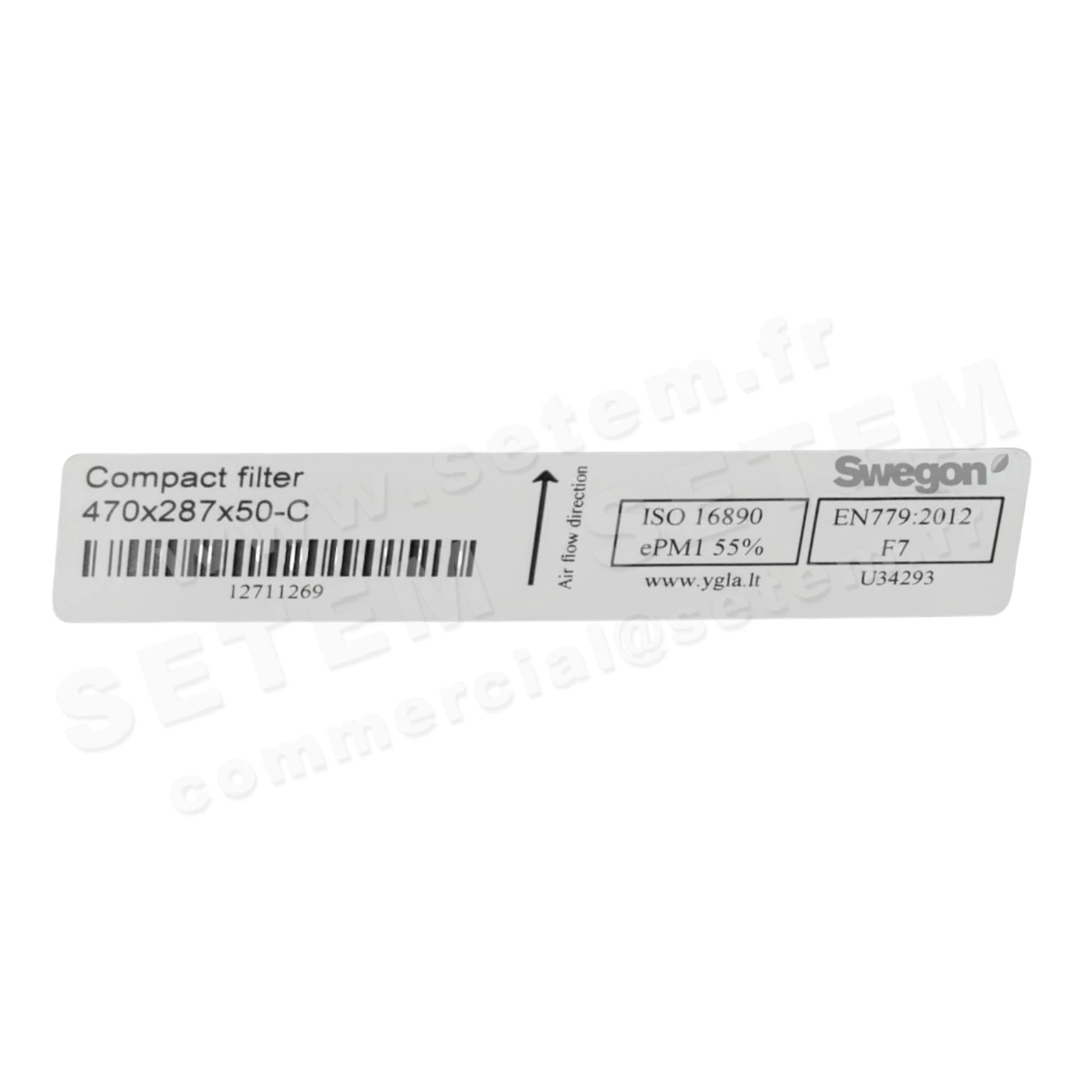 FILTRE COMPACT MINIPLIS CP EPM1 55% (F7) SB 470X287X50MM 3