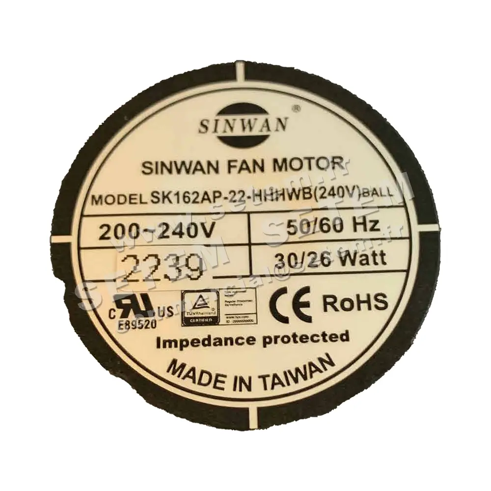6216005441-VENTILATEUR SINWAN SK162AP-22-HHHWBBALL 6