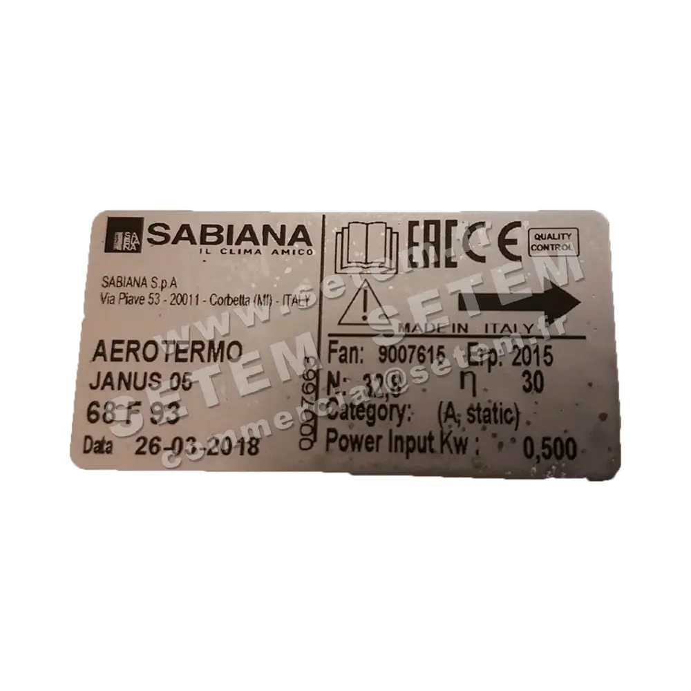 6230005000-AEROTHERME SABIANA JANUS05 68F93