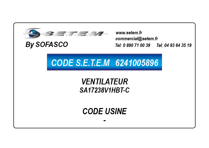 VENTILATEUR SA17238V1HBT-C 3