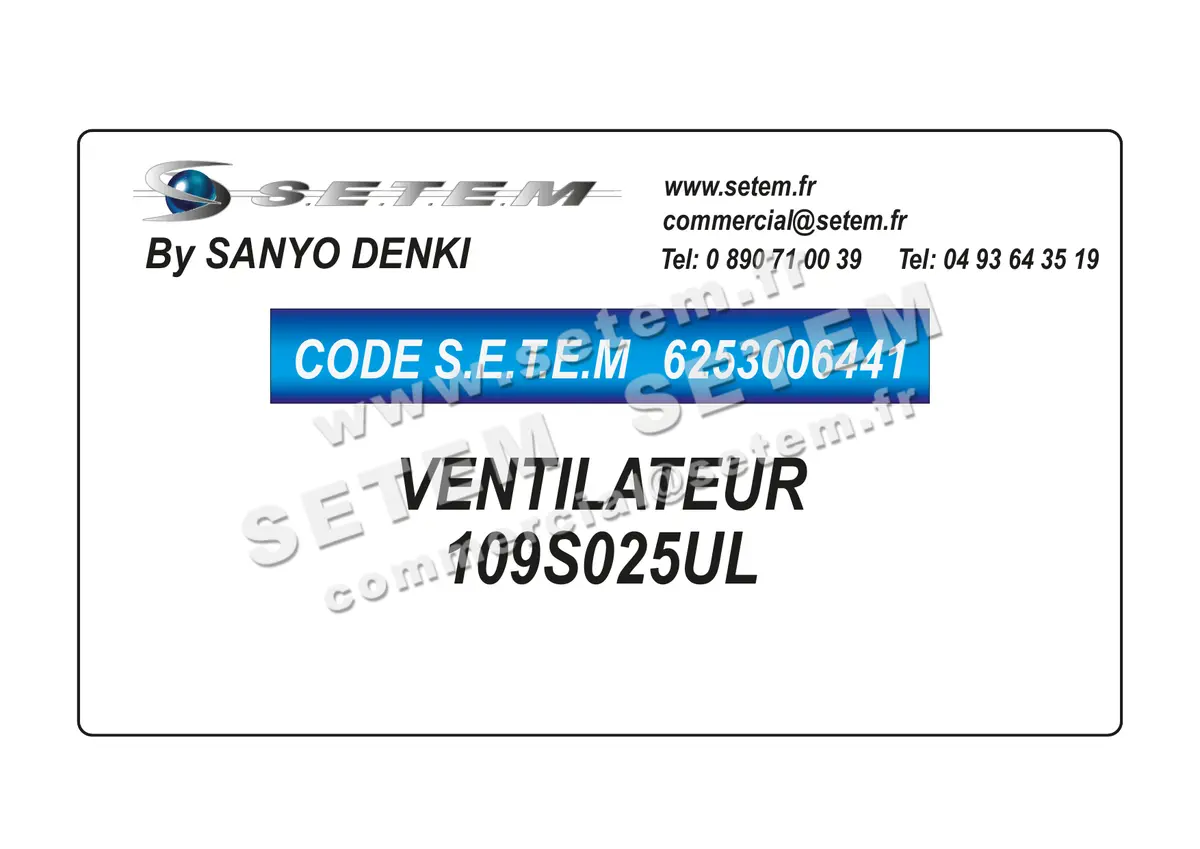 6253006441-VENTILATEUR SANYODENKI 109S025UL 3