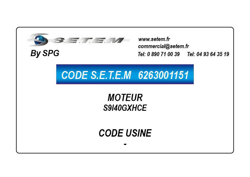 MOTEUR S9I40GXHCE 2