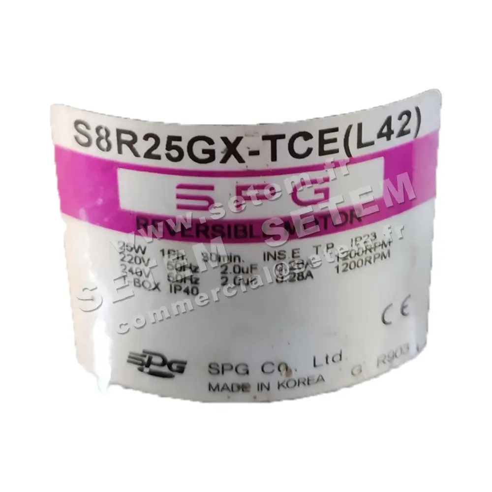 6263001500-MOTEUR SPG S8R25GX.TCE