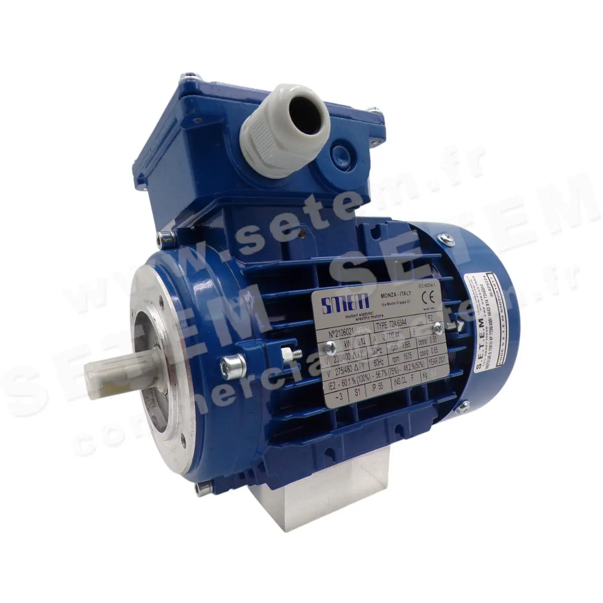 6302001017-MOTEUR SMEN T2A 63A4 IE2 S1 IP55 INS.CL F