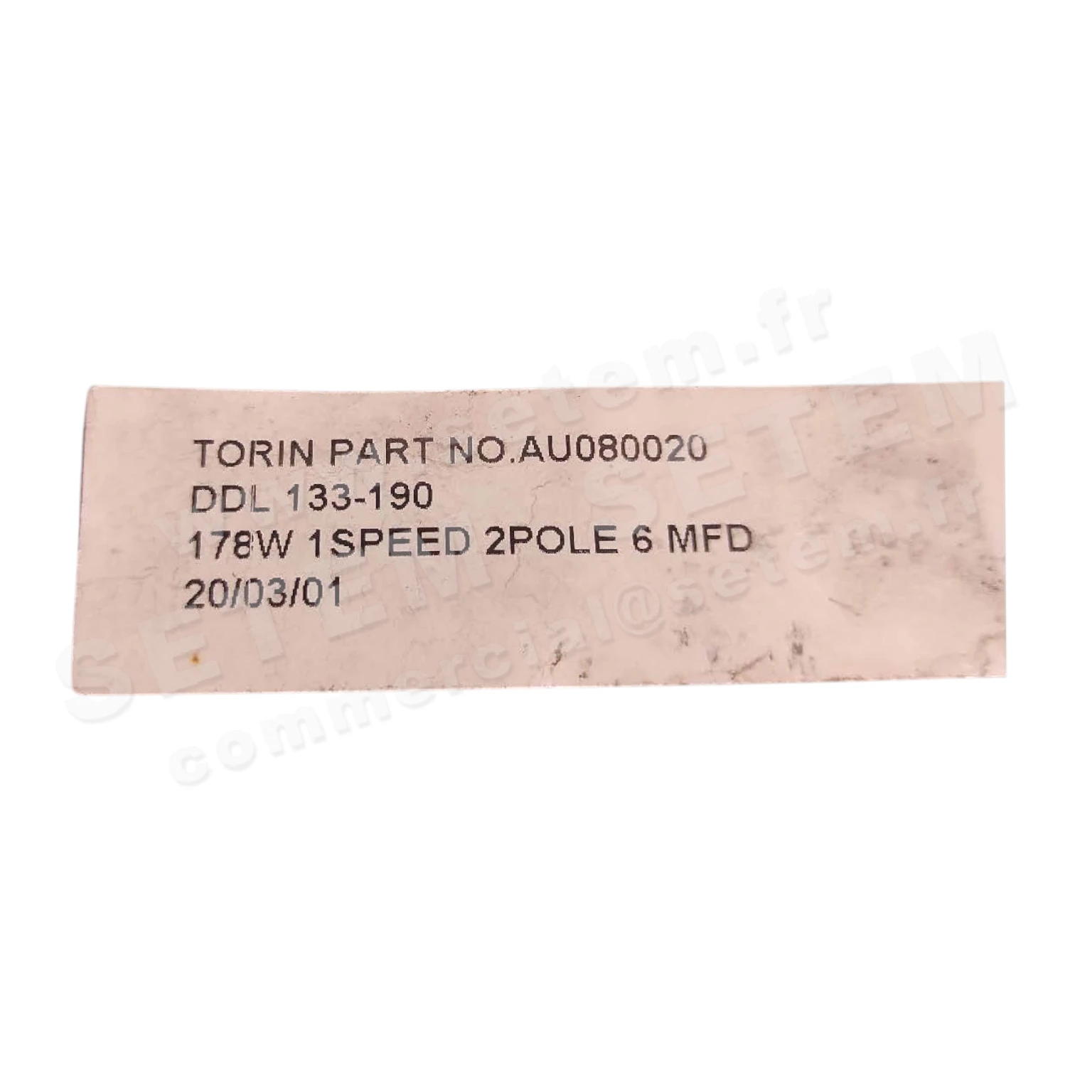 6345001347-VENTILATEUR TORIN DDL133X190 *AU080020* 2