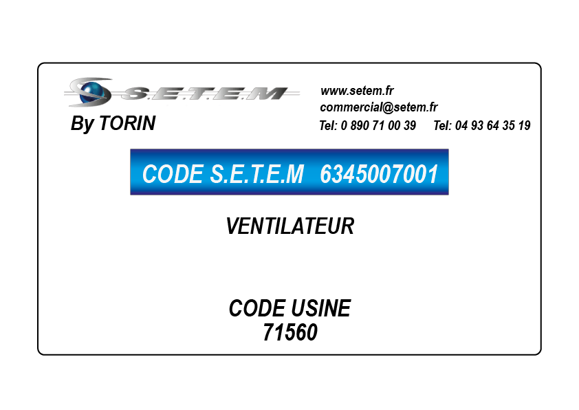 VENTILATEUR *071560*