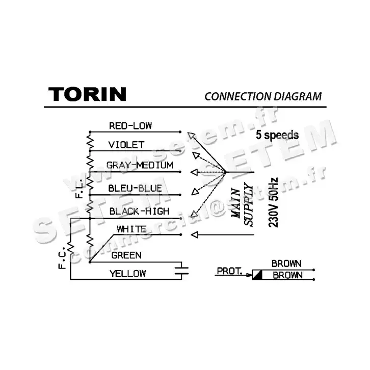 6345008522-VENTILATEUR TORIN DDC241.241 550W 4P M230V 5V "00972120" *77241* 4