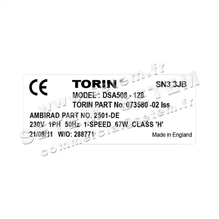 6345009022-VENTILATEUR TORIN DSA508.128 "2501.DE" *73580* 3