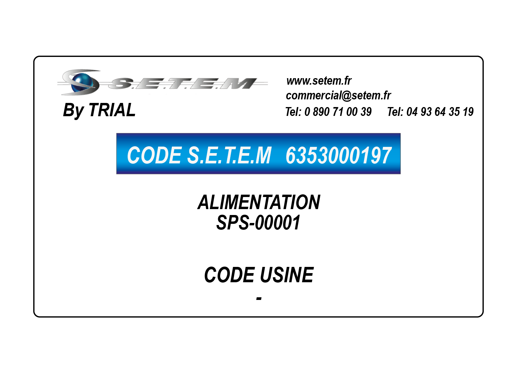 ALIMENTATION SPS-00001