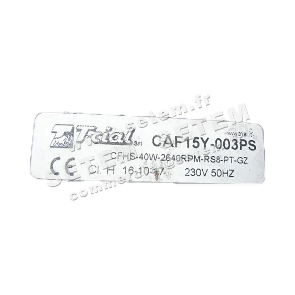 VENTILATEUR CFHS-40W-2640RPM-RS8-PT-GZ *CAF15Y-003PS* 3