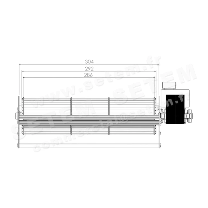 VENTILATEUR BFA686-PT160-FIN-FIN-S/A-T72 *8A130B-001* 4