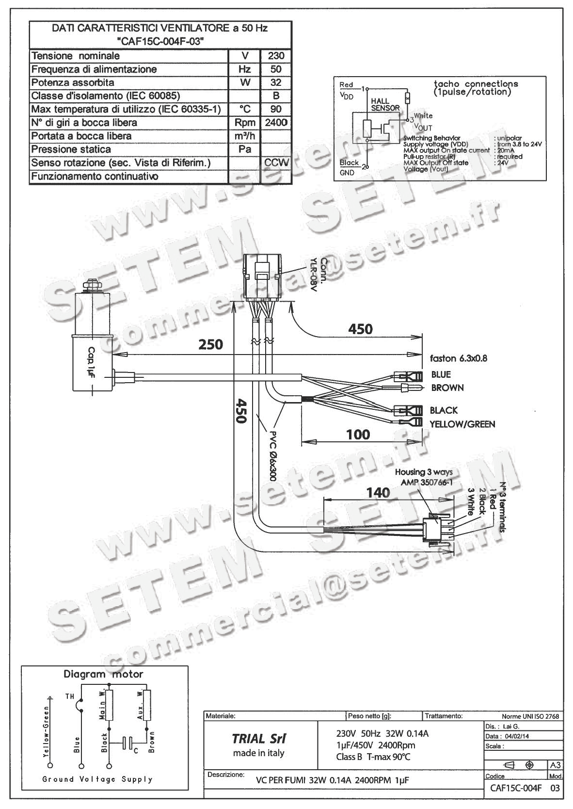 VENTILATEUR CAF15C-004F-03 2