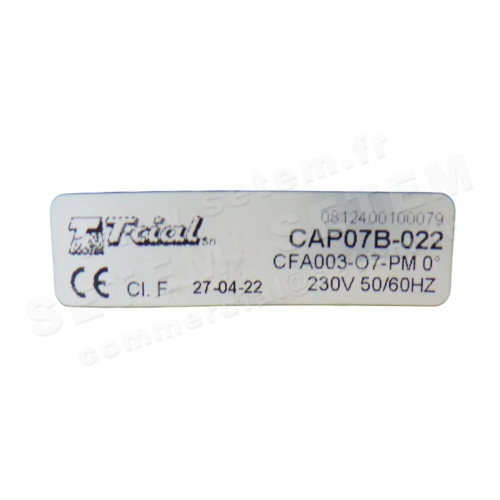 VENTILATEUR CFA003-O7-PM0° *CAP07B-022* 4