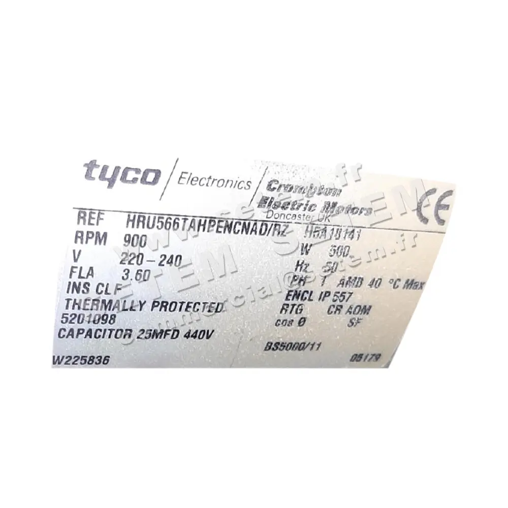 6382000015-MOTEUR TYCO HRU566TAHPENCNAD/RZ "5201098" 3
