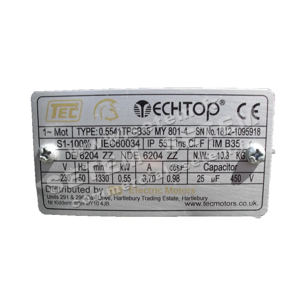 6388007563-MOTEUR THERMOEST 0.55KW 4P M230V HA80 B35 0.5541TPCB35 MY801-4