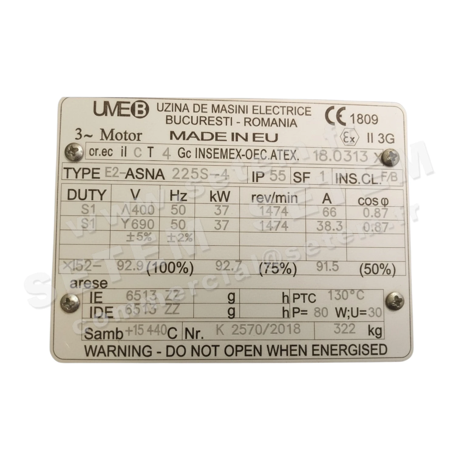 MOTEUR E2-ASNA225S-4 EXECIICT4GC