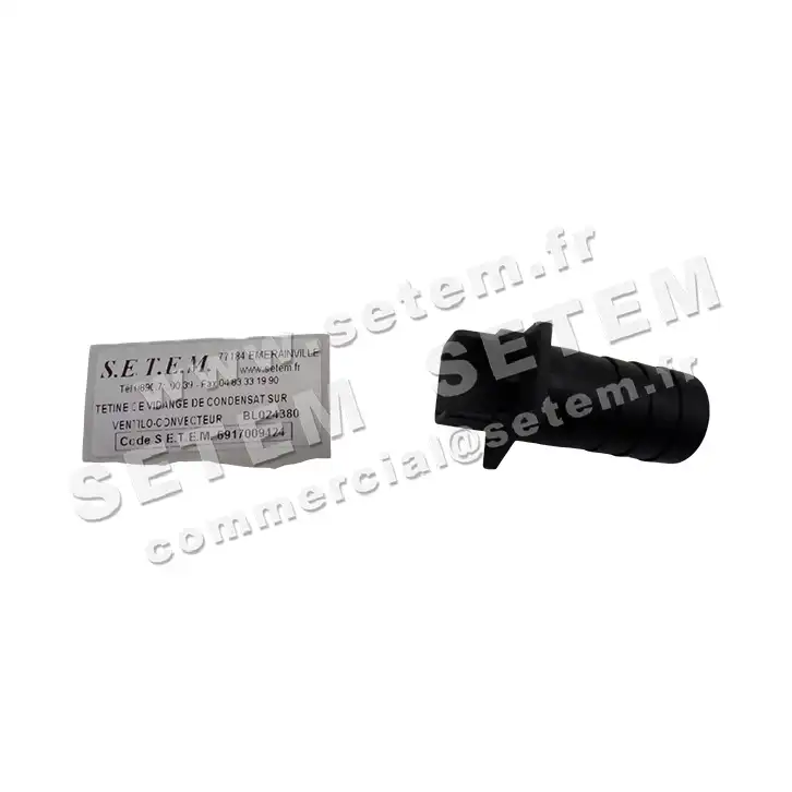 6917009424-TETINE DE VIDANGE DE CONDENSATS SUR VENTILO-CONVECTEUR VENTILCLIM 6
