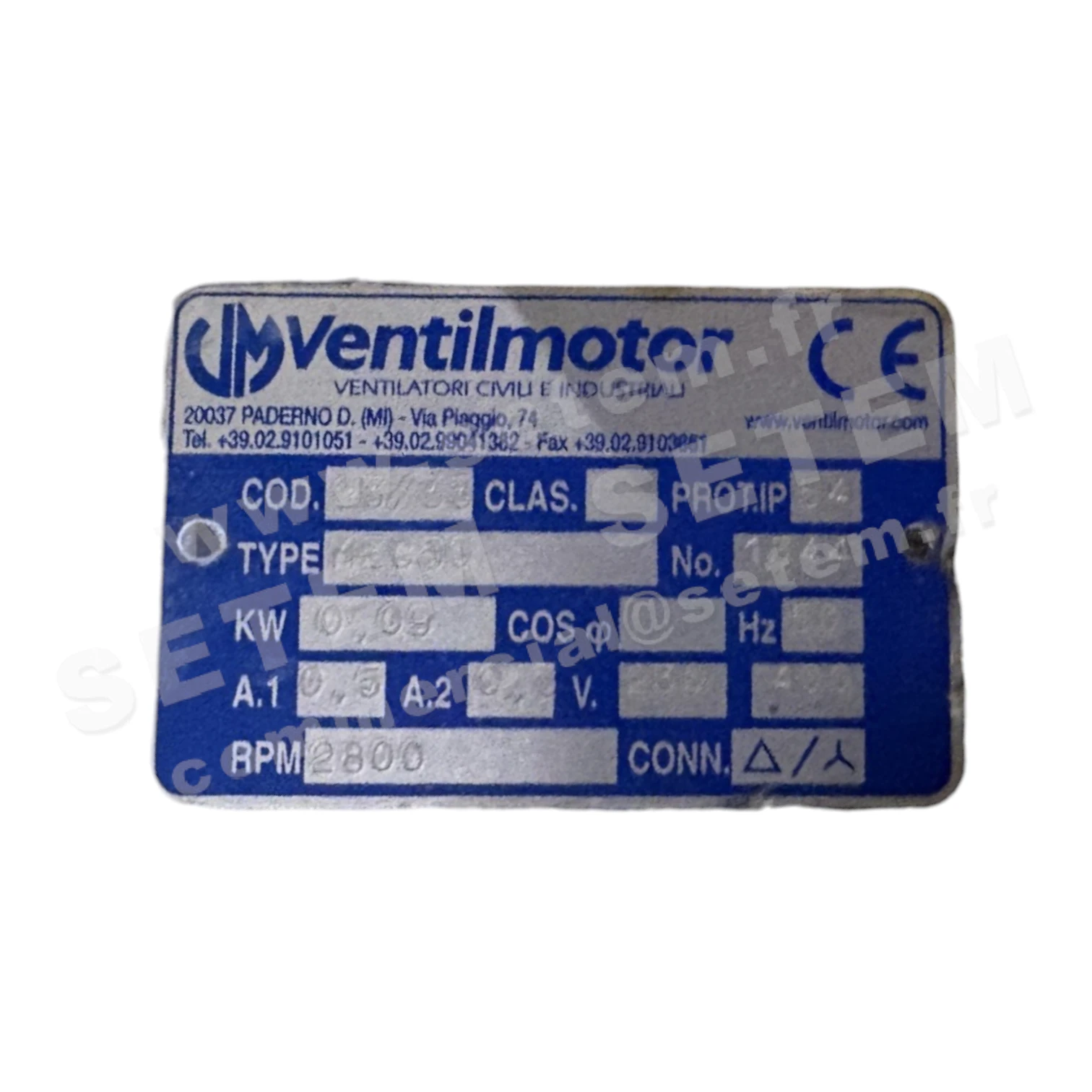 MOTEUR 0.09KW 2P T230/400V HA63