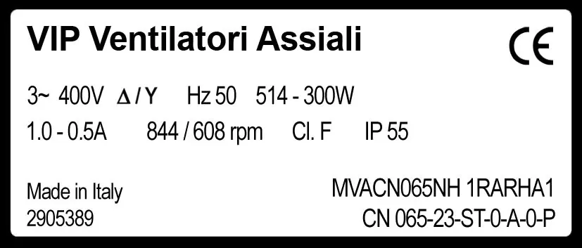 6941009536-MOTEUR VIP CN065.23.ST.0.A.0.P *MVACN065NH1RARHA1* 2